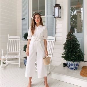 Gal Meets Glam Sawyer Jumpsuit with Bows. Sz 8.